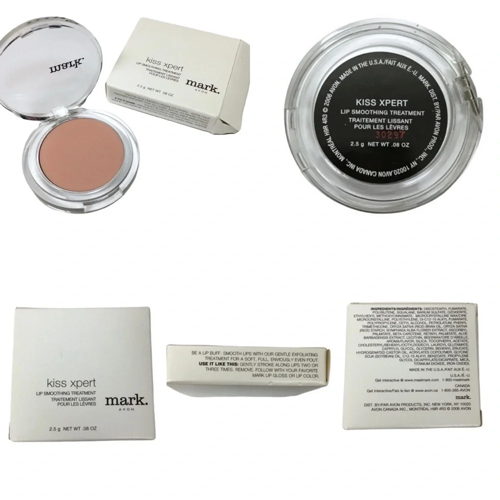 mark 5 Makeup Items Kiss Xpert Lip Treatment Mini Gloss Crystal Shimmer Powder